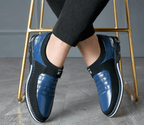 Breathable Leather Men's Shoes Orthopedic Support Slip-Resistant Casual Dress Sneakers