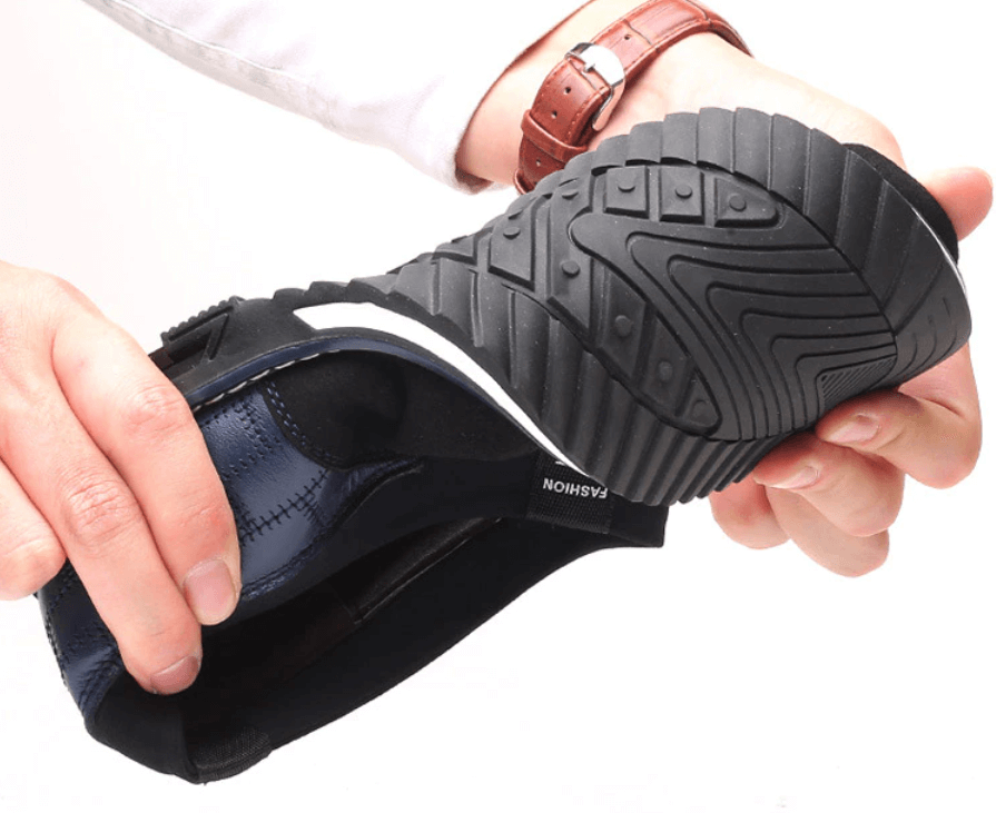 Breathable Leather Men's Shoes Orthopedic Support Slip-Resistant Casual Dress Sneakers