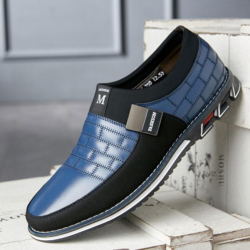 Breathable Leather Men's Shoes Orthopedic Support Slip-Resistant Casual Dress Sneakers