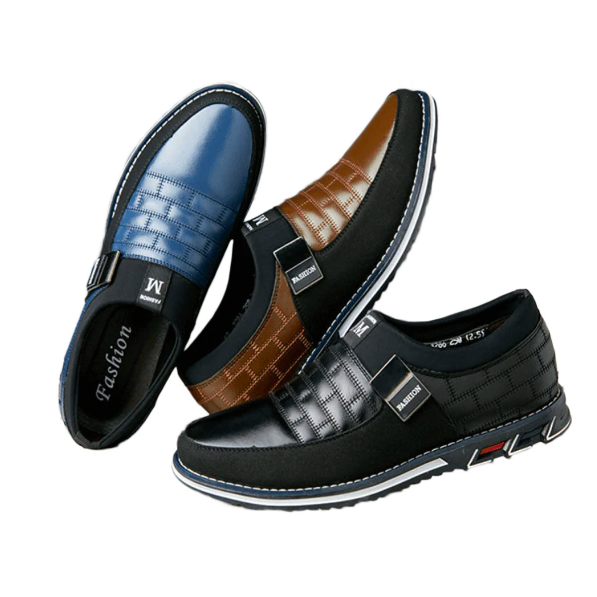 Breathable Leather Men's Shoes Orthopedic Support Slip-Resistant Casual Dress Sneakers