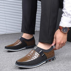 Breathable Leather Men's Shoes Orthopedic Support Slip-Resistant Casual Dress Sneakers
