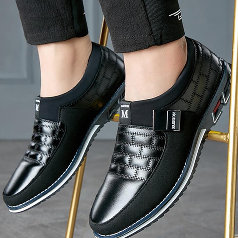 Breathable Leather Men's Shoes Orthopedic Support Slip-Resistant Casual Dress Sneakers