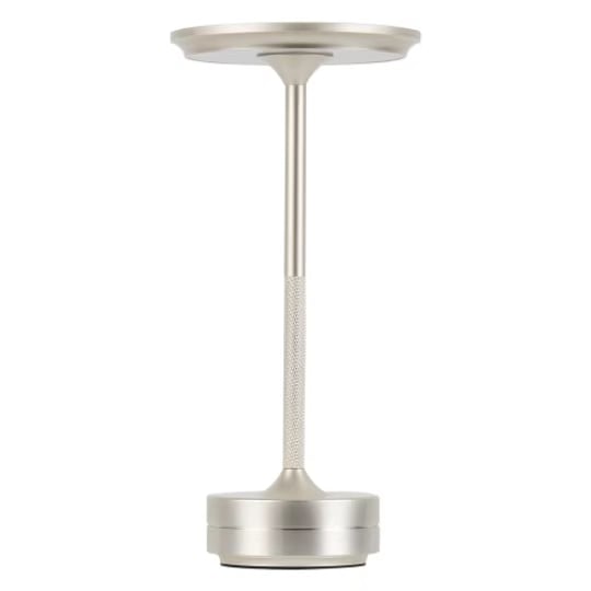 Cordless Aluminum Table Lamp Rechargeable Waterproof Dimmable Touch Sensor Desk Light 11 Inch