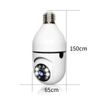 Security Camera Light Bulb 1080P WiFi Outdoor Surveillance with Motion Detection and Night Vision E27 Socket