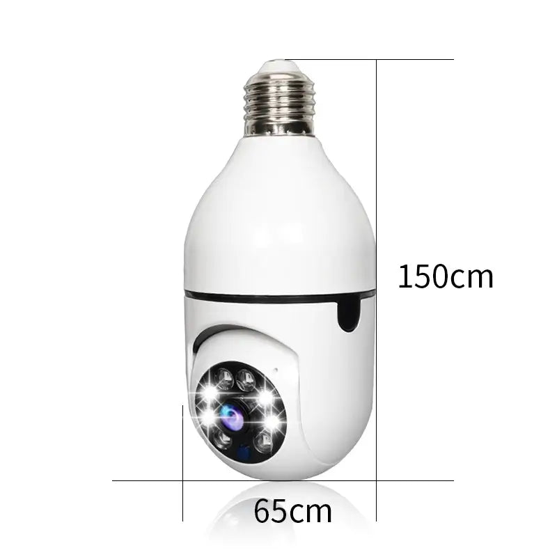 Security Camera Light Bulb 1080P WiFi Outdoor Surveillance with Motion Detection and Night Vision E27 Socket