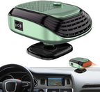 Car Heater Cigarette Lighter 2-in-1 Heating and Cooling Defrost Fan Compact Vehicle Warmer