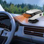 Car Heater Cigarette Lighter 2-in-1 Heating and Cooling Defrost Fan Compact Vehicle Warmer