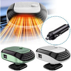 Car Heater Cigarette Lighter 2-in-1 Heating and Cooling Defrost Fan Compact Vehicle Warmer