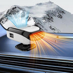 Car Heater Cigarette Lighter 2-in-1 Heating and Cooling Defrost Fan Compact Vehicle Warmer