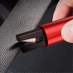Car Safety Hammer Keychain with Window Breaker and Seatbelt Cutter Red Black Gray 8.8cm Durable Emergency Tool