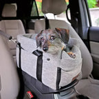 PetCruza Car Dog Seat for Small Dogs Up to 11 kg with Padded Safety and Easy Installation