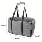 PetCruza Car Dog Seat for Small Dogs Up to 11 kg with Padded Safety and Easy Installation