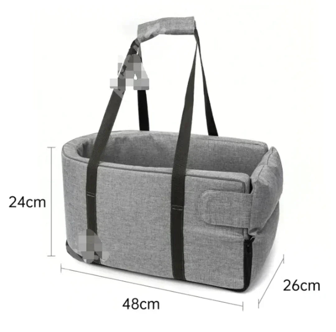 PetCruza Car Dog Seat for Small Dogs Up to 11 kg with Padded Safety and Easy Installation