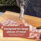 Rib Membrane Remover Tool Stainless Steel Ergonomic Handle Meat Prep for Ribs and Large Cuts