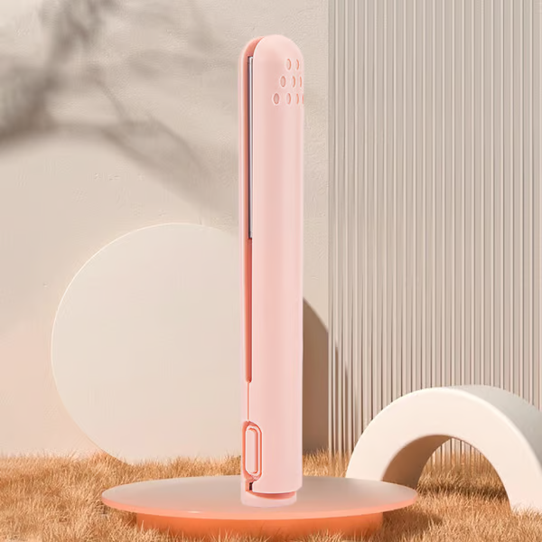 CharmCurl Portable USB-Powered Hair Straightener and Curler with Ceramic Plates and Adjustable Heat