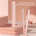 CharmCurl Portable USB-Powered Hair Straightener and Curler with Ceramic Plates and Adjustable Heat