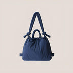 Quilted Puffy Backpack Lightweight Versatile Shoulder Bag Water-Resistant Spacious Design