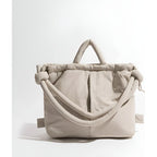 Quilted Puffy Backpack Lightweight Versatile Shoulder Bag Water-Resistant Spacious Design