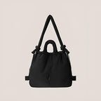 Quilted Puffy Backpack Lightweight Versatile Shoulder Bag Water-Resistant Spacious Design