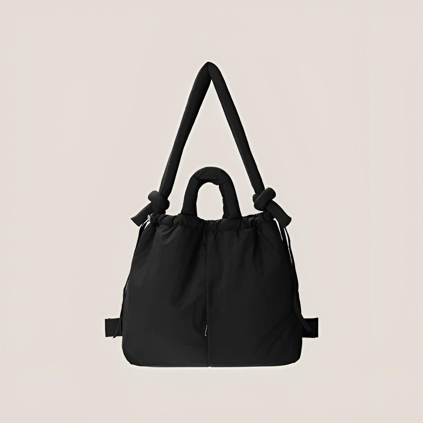 Quilted Puffy Backpack Lightweight Versatile Shoulder Bag Water-Resistant Spacious Design