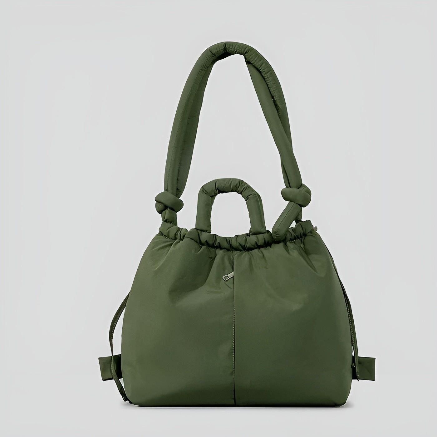 Quilted Puffy Backpack Lightweight Versatile Shoulder Bag Water-Resistant Spacious Design