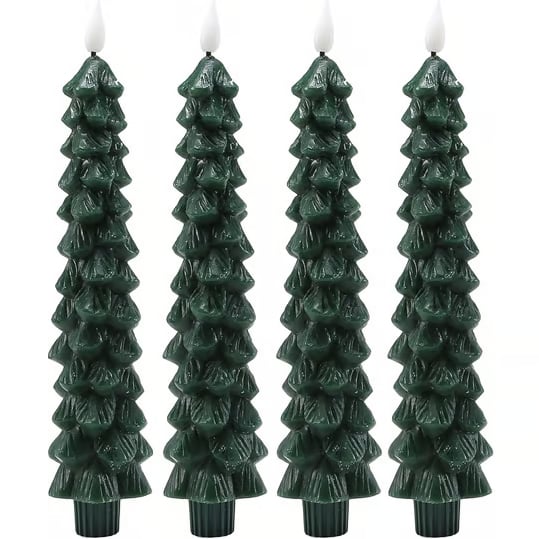 Christmas Tree LED Candle Light Decorative Christmas Music-Style Candle with Warm Glow