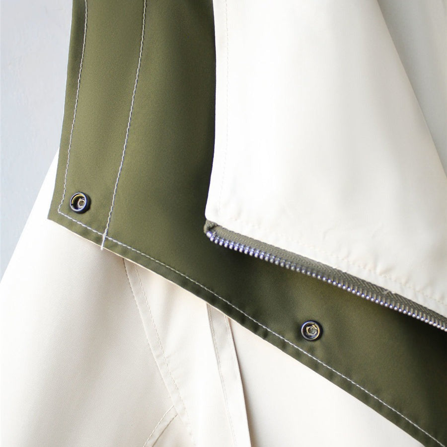 Clara Women's Waterproof 3-in-1 Reversible Windbreaker Jacket Nylon Cotton Blend
