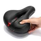 CloudComfort Pro Ergonomic Gel Bike Saddle with Reflector Waterproof Breathable Universal Fit Black