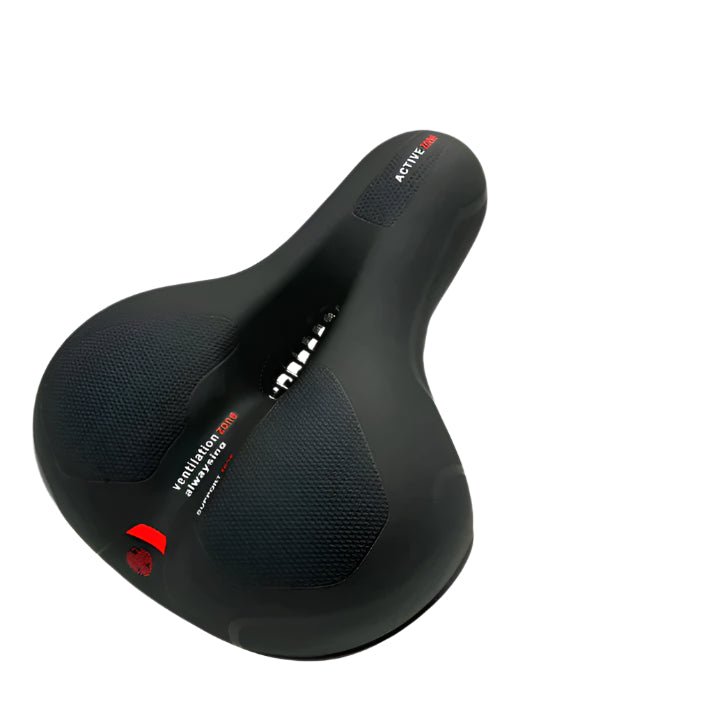 CloudComfort Pro Ergonomic Gel Bike Saddle with Reflector Waterproof Breathable Universal Fit Black