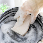 Natural Coconut Fiber Dish Sponge Eco-Friendly Wood Pulp Scrubber Non-Scratch Fast-Drying 4.3x2.7 Inch