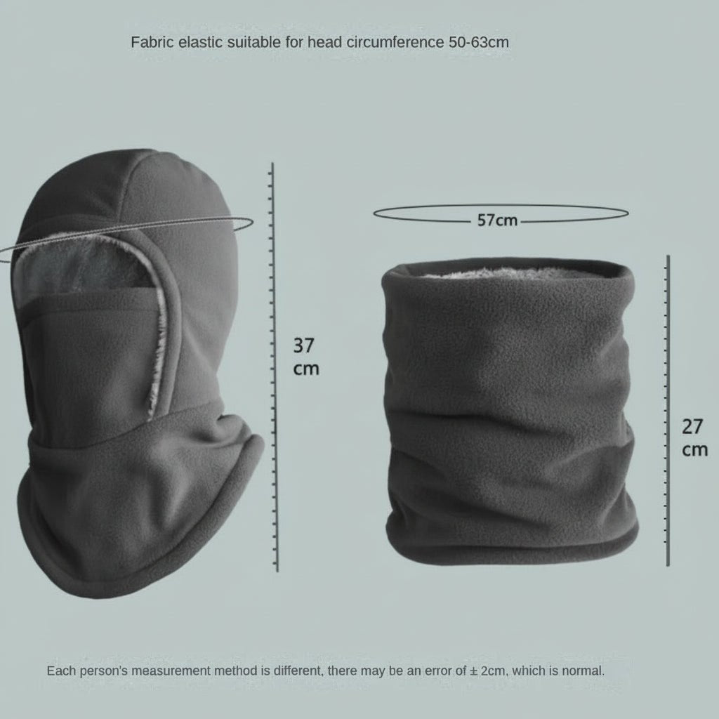 Thermal Fleece Balaclava Windproof Face Mask One Size for Cycling Skiing Running Outdoor Sports