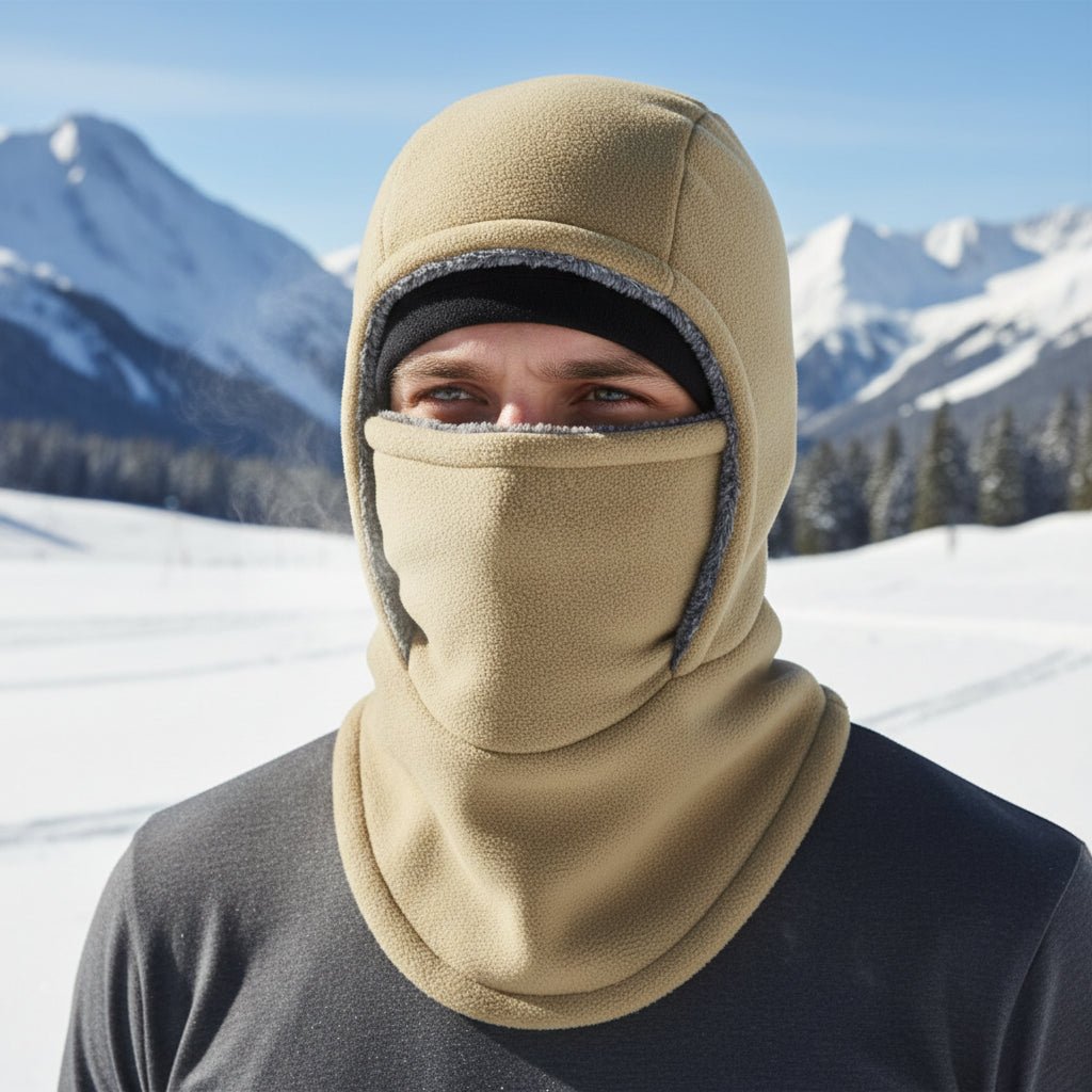 Thermal Fleece Balaclava Windproof Face Mask One Size for Cycling Skiing Running Outdoor Sports