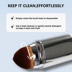 Adaptive Cover Cream Stick Color-Changing Foundation Concealer Highlighter with Hydrating Skincare and Integrated Blending Brush