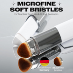 Adaptive Cover Cream Stick Color-Changing Foundation Concealer Highlighter with Hydrating Skincare and Integrated Blending Brush