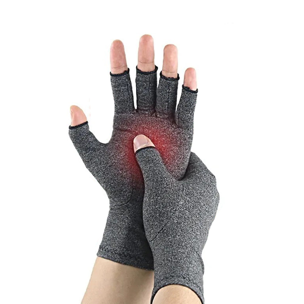 Arthritis Support Gloves for Hand Pain and Joint Stiffness Soft Cotton Open Finger Pair
