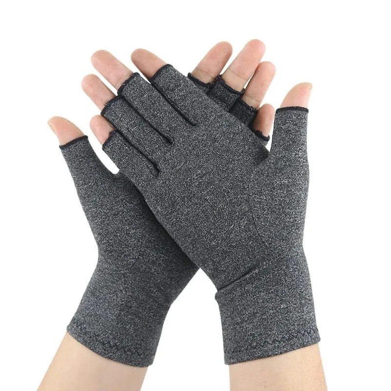 Arthritis Support Gloves for Hand Pain and Joint Stiffness Soft Cotton Open Finger Pair