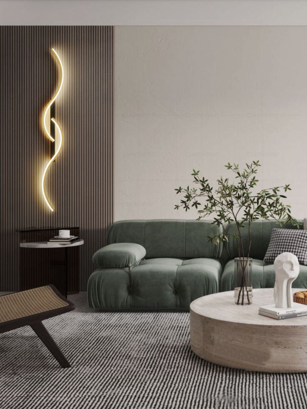 Contemporary LED Wall Sconce Aluminum Iron Metal Minimalist Design Warm Neutral Cold Light