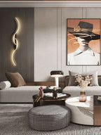 Contemporary LED Wall Sconce Aluminum Iron Metal Minimalist Design Warm Neutral Cold Light
