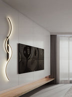 Contemporary LED Wall Sconce Aluminum Iron Metal Minimalist Design Warm Neutral Cold Light