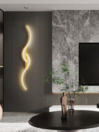 Contemporary LED Wall Sconce Aluminum Iron Metal Minimalist Design Warm Neutral Cold Light