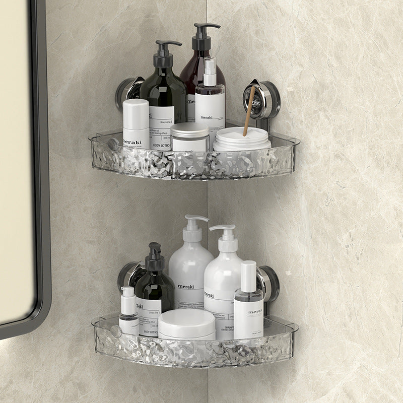 Corner Shower Caddy with Suction Cups Two-Tier Waterproof Bathroom Shelf Organizer