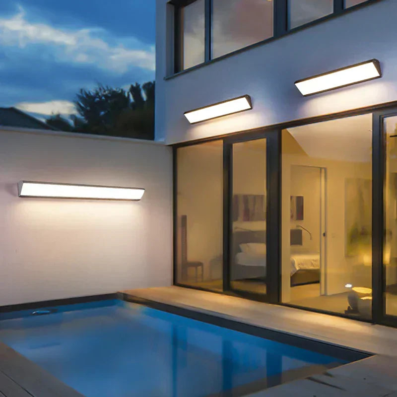 Courtyard Outdoor Garden Lamp Weather-Resistant Stainless Steel Easy Installation 40cm or 60cm