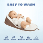CozyCradle Newborn Side Sleeper Pillow with Anti-Reflux Incline Hypoallergenic Foam