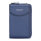 Crossbody Handbag Synthetic Leather Spacious Zip Pockets Elegant Fashionable Everyday Bag