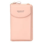 Crossbody Handbag Synthetic Leather Spacious Zip Pockets Elegant Fashionable Everyday Bag