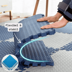 Cushioplay Baby Play Mat 12-Piece Soft Foam Puzzle Mat 120x90 cm Non-Toxic Safe Crawling Mat