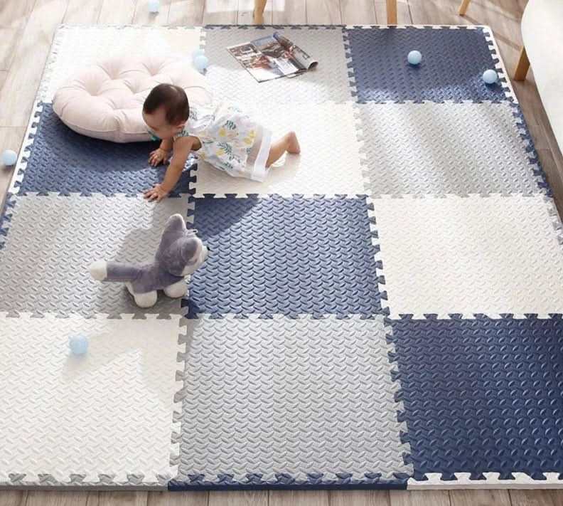Cushioplay Baby Play Mat 12-Piece Soft Foam Puzzle Mat 120x90 cm Non-Toxic Safe Crawling Mat