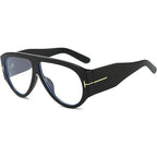 Oversized Aviator Sunglasses Women UV400 Protection Lightweight Durable AC Plastic Frame