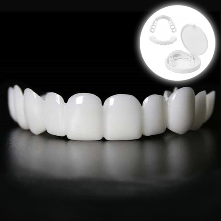Snap-On Smile Veneers Customizable Instant Teeth Cover Natural Color Reusable Dental Appliance