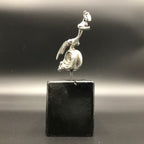 Road Runner Hood Ornament Chrome Plated Car Decorative Mascot 4x4 Inches Lead-Free Tin